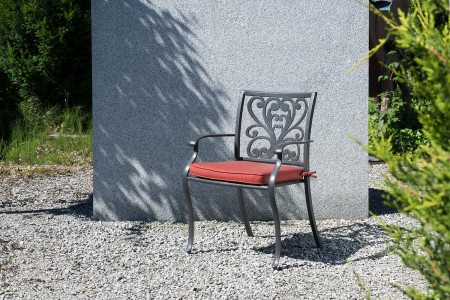 Gartenstuhl aus Aluminiumguss